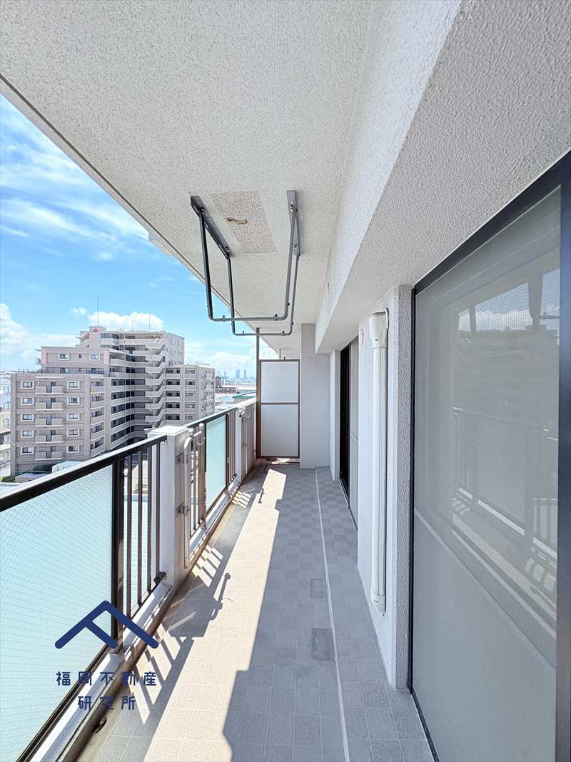 アムール和白6のバルコニー