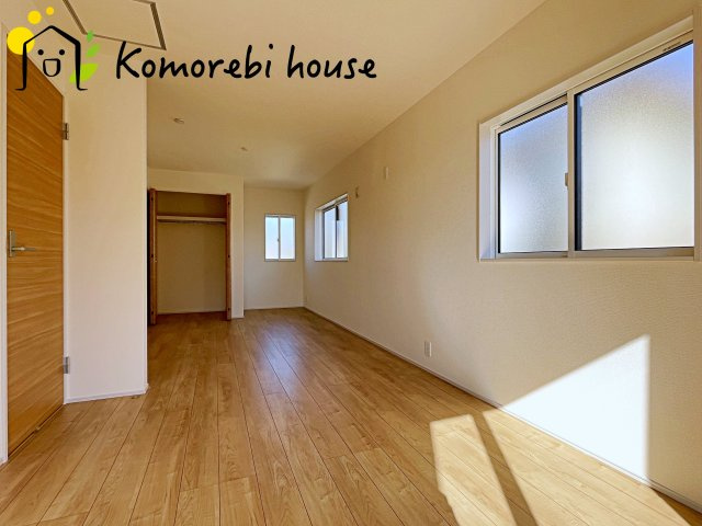 上尾市二ツ宮　2期　新築一戸建て　ブルーミングガーデン　05の洋室|個人の部屋や寝室として使える洋室です