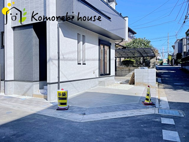 上尾市二ツ宮　2期　新築一戸建て　ブルーミングガーデン　05の駐車場|撮影：'25/08/22