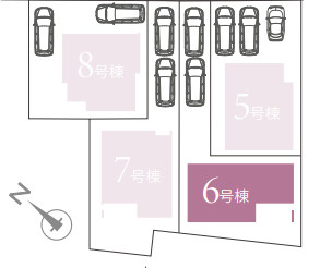 新築戸建て　宜野湾市我如古　６号棟　の区画図