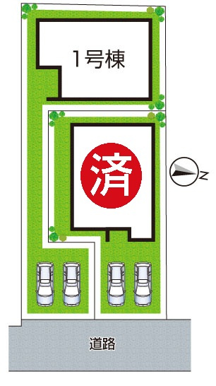 生駒市壱分町　第15期　新築一戸建ての区画図|全２区画
