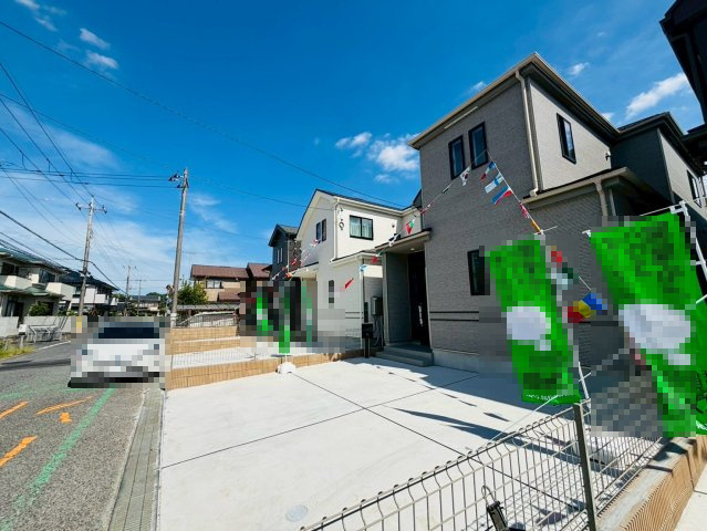 成田市美郷台　新築戸建　C号棟の前面道路含む現地写真
