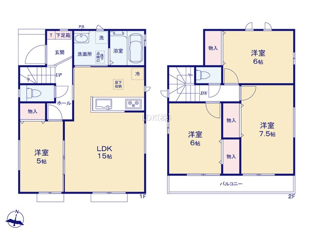 【間取り】 | 新築戸建／ふじみ野市松山２丁目（全4棟）