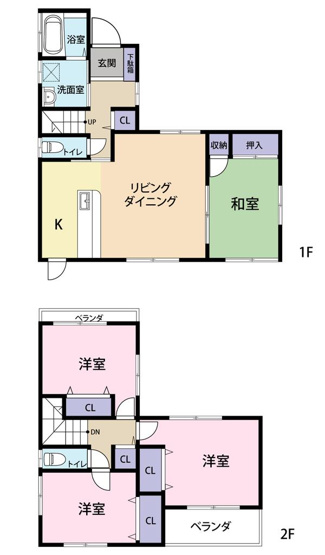 【間取り】 | 姫路市北原　中古戸建 | 4LDKです。