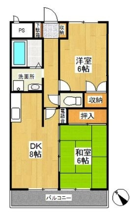 【間取り】 | メゾンカワベ | ファミリーにおすすめ！2DK ！