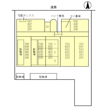 グランコート茨木永代町の区画図
