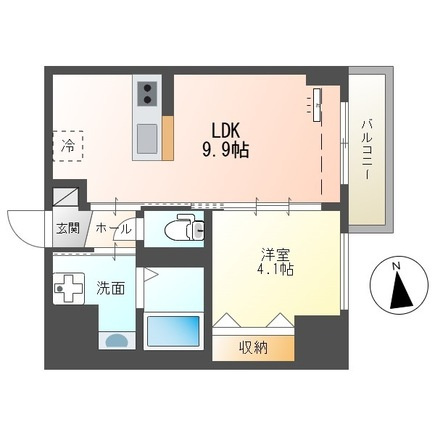 中央地所西条駅前ビルの間取り