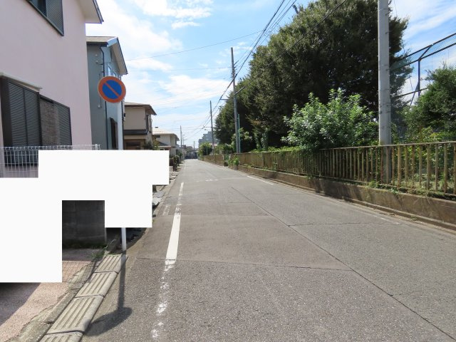 坂戸市芦山町売地の前面道路含む現地写真