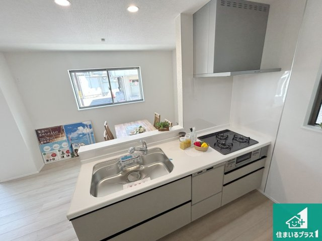 高槻市昭和台町　新築一戸建てのその他|スライド式の収納！浄水器付きシャワー水栓！