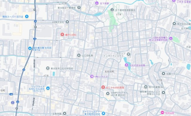 東大阪市北石切町　第2期　新築一戸建ての地図