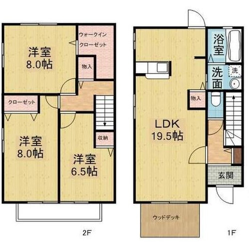 トークヴィレッジⅤＡ棟の間取り