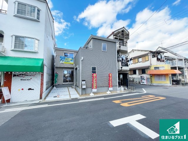 高槻市津之江町　第2期　新築一戸建ての外観|お客様に長く安心して住んでいだだける事にこだわった家づくり！住んでからのアフターサービスにもしっかりと取り組んでいます！