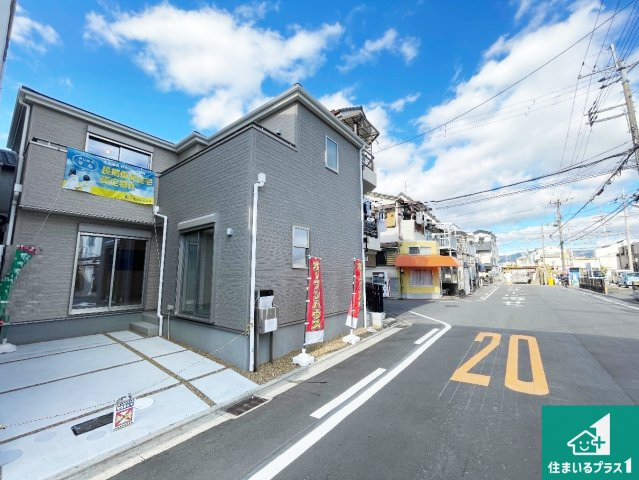 高槻市津之江町　第2期　新築一戸建ての外観|安心の10年保証！外観を美しく保ち、雨水で汚れを落とします！気になることがありましたら、お気軽にお問い合わせください！