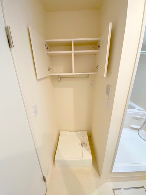 マミューズの設備|★洗濯機置き場上にも収納あり★