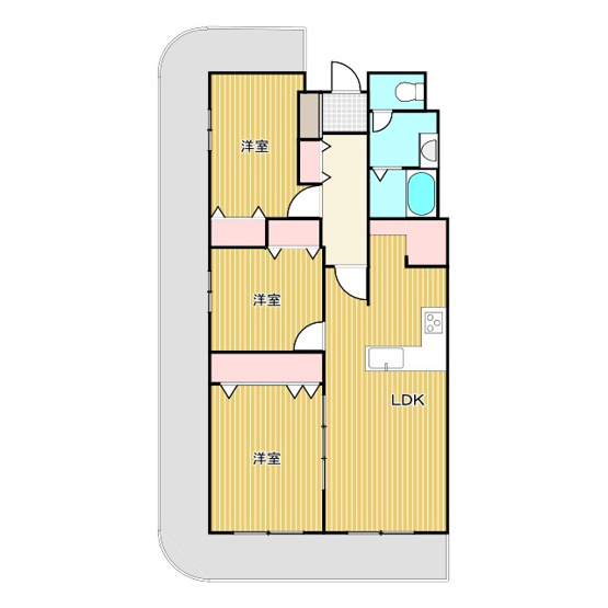 【間取り】 | ローズハイツ新横浜