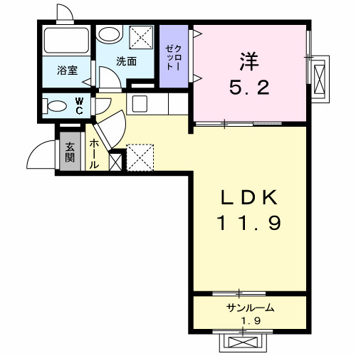 ヴィヴァーチェの間取り