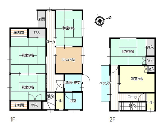 【間取り】 | 賀茂郡東伊豆町片瀬　戸建