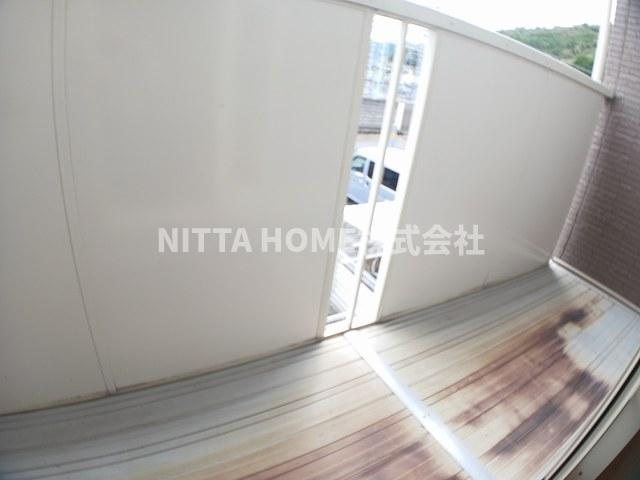 アメニティカスガⅡのバルコニー|南西向きのバルコニーです＊