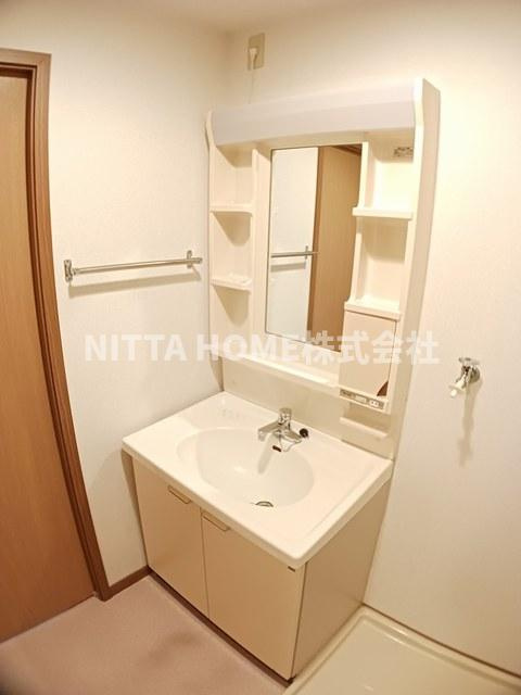 アメニティカスガⅡの洗面所|独立洗面台を設置済みです★