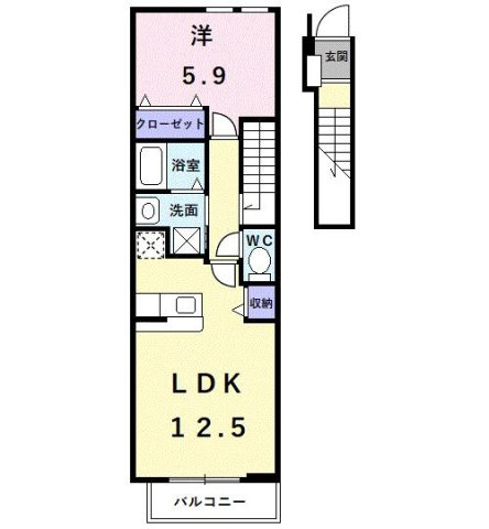 エクセレント　大美野の間取り