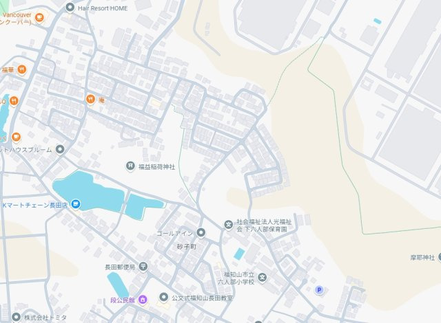 福知山市長田　第7期　新築一戸建ての地図