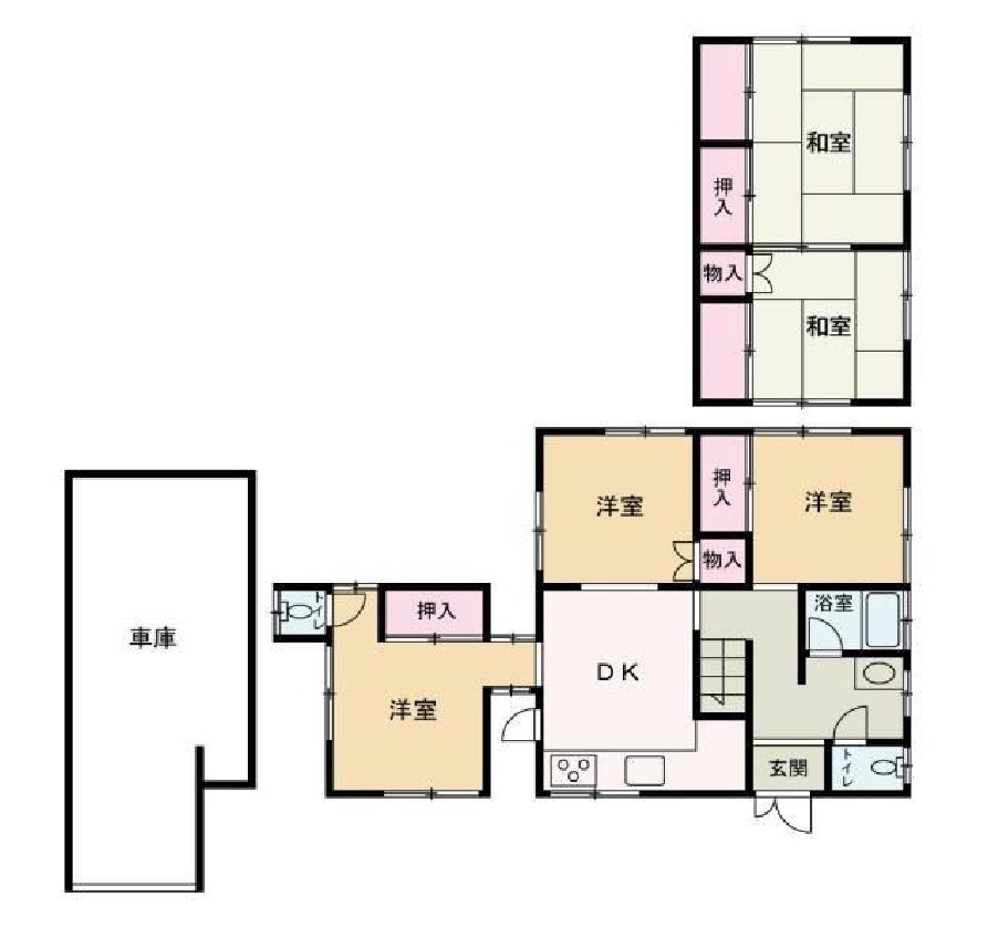 和歌山市直川・中古戸建・116033の間取り
