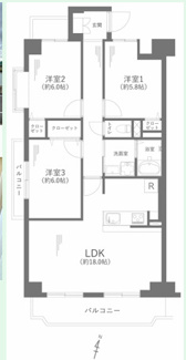 【間取り】 | 【真栄マンション泉楽】✨️仲介手数料無料✨️道徳小学校・大江中学校