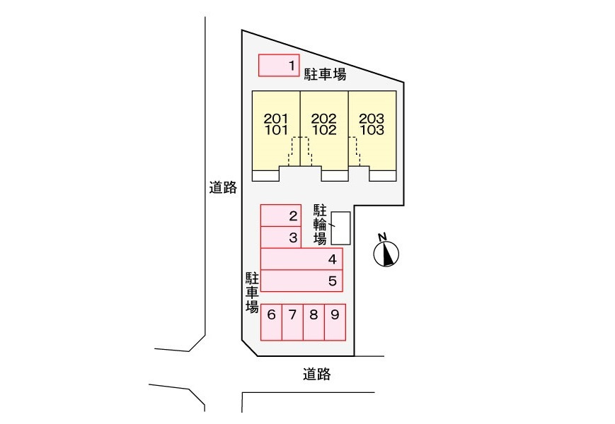 グランディール Nの区画図