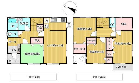 小山市神鳥谷2丁目の間取り