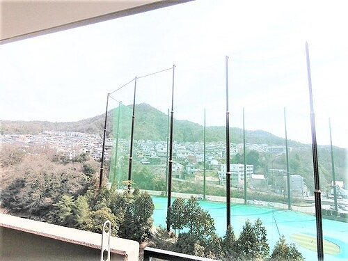 パルメゾン野間園弐番館の展望|バルコニーからの眺望　※2021年2月撮影