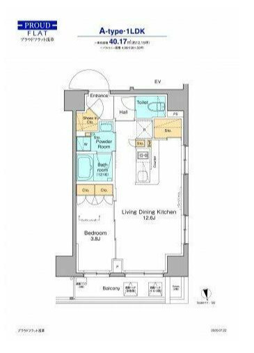 プラウドフラット浅草の間取り