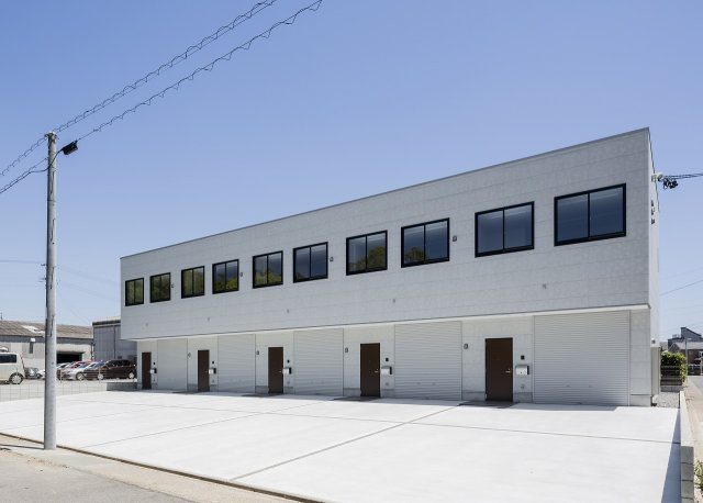 上浜町倉庫付事務所の外観