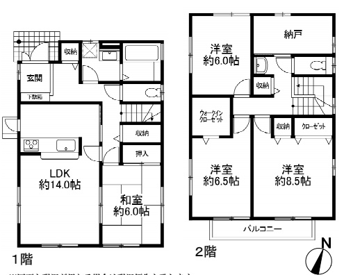 桶川坂田中古の間取り|桶川市坂田　中古戸建て、4LDK＋S、土地面積200.77m2、建物面積116.13m2