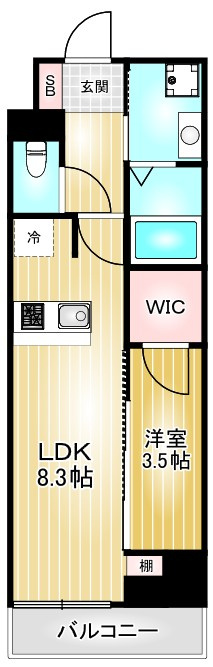 クレヴィスタ名古屋上前津｜名古屋市の賃貸ならMy賃貸の間取り|クレヴィスタ名古屋上前津