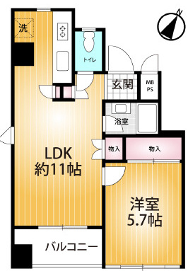 【間取り】 | リベルテ西五反田