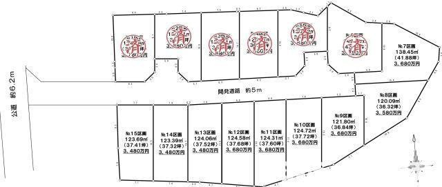 藤沢市本藤沢２丁目１１売地の土地図