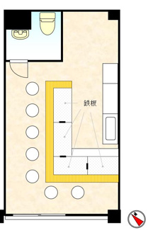 【間取り】 | ヒロハイム１階貸店舗