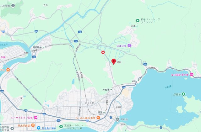 【地図】 | 石巻市沢田字平形山2-23