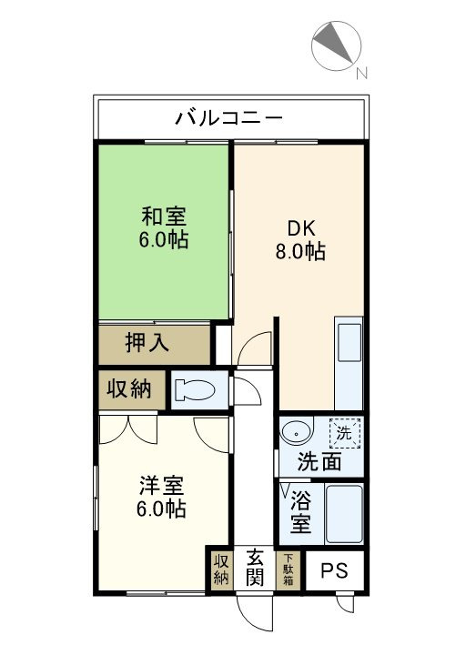 メゾンカワベの間取り