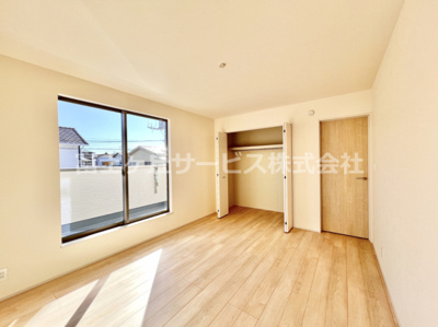 【寝室】 | 富士市松本 新築一戸建て A号棟 | 7.87帖の寝室です