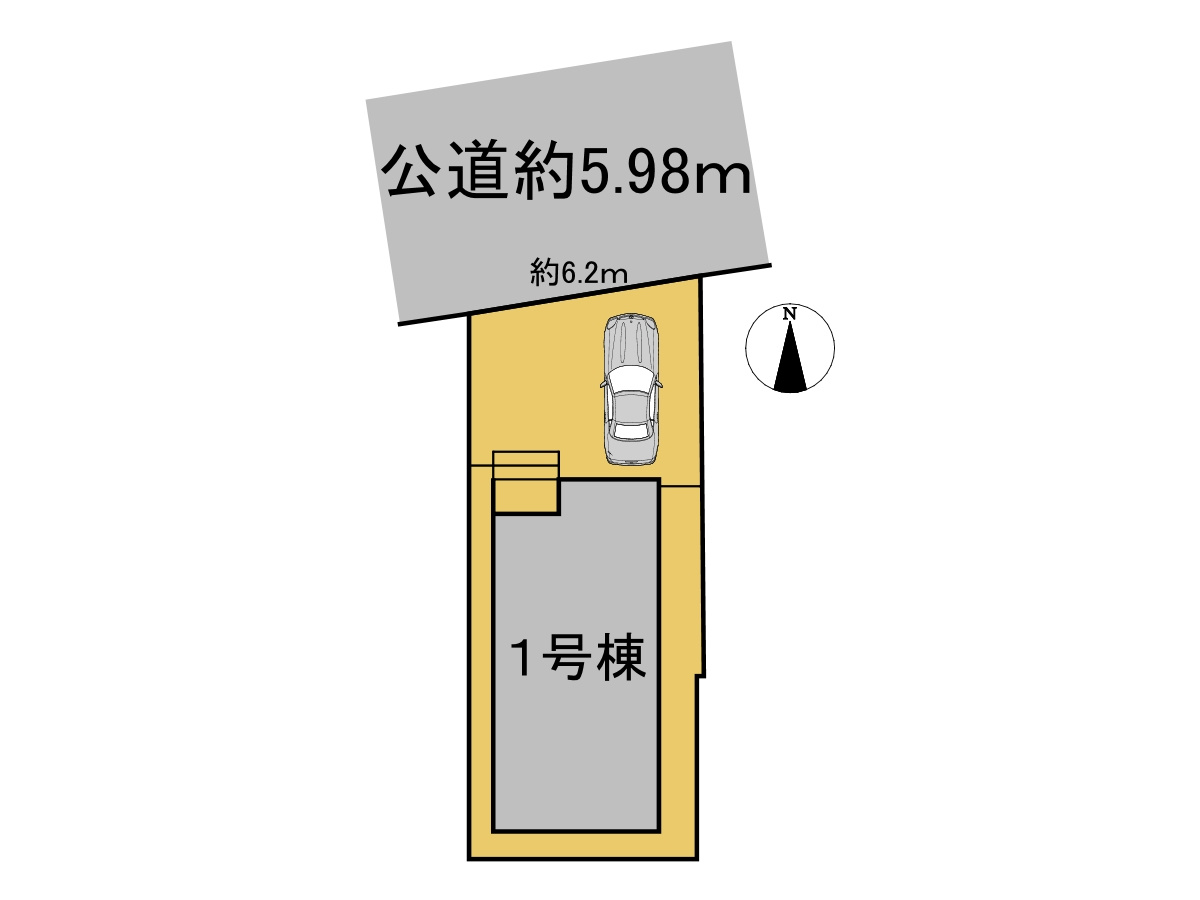 クワイエ　岐阜市御杉町第１　全１区画分譲の区画図|■区画図
■YAMADA電機の　ヤマダ不動産　株式会社リライフ　
いつでもお問合わせ下さい。