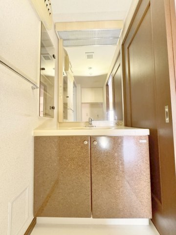 ライオンズマンション船堀親水公園の独立洗面台|大きなボウルのシャワー付き洗面化粧台付き！ちょっとした洗濯もできちゃいます