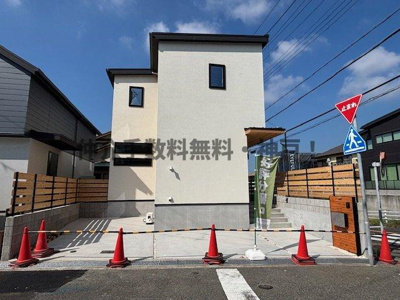 【外観】 | 神戸市須磨区北落合4丁目　新築戸建　仲介手数料無料！ | 落ち着いた雰囲気の外観です