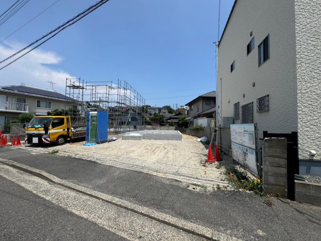 SUN COURT－サンコート－小倉北区赤坂2丁目【小倉北区　新築戸建て】の外観|現地撮影　2025,7,8　SUN COURT－サンコート－小倉北区赤坂2丁目【小倉北区　新築戸建て】