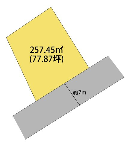 和歌山市毛見・土地・126847の区画図