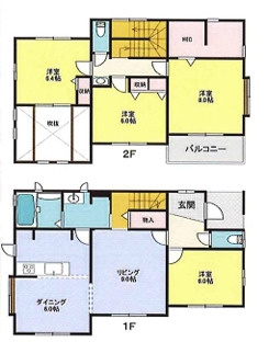 売戸建住宅の間取り