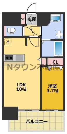【間取り】 | プレサンス太閤通駅前デュプル | 間取りです。