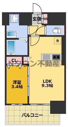 【間取り】 | プレサンス太閤通駅前デュプル | 間取りです。
