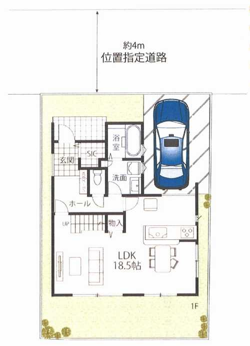 茅ヶ崎市東海岸北５丁目　新築戸建　の区画図