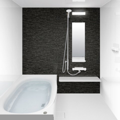  | THE NOBLES 戸畑Ⅱ | システムバスパネルカラー：ストーンモザイクダーク（リクシル）
※メーカー参考イメージ写真のため、設備